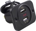 WirthCo Dual USB Port With Weatherproof Cover, 5V, 2.1A