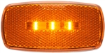 Optronics MCL32AS LED Side Marker Light With White Base - Amber