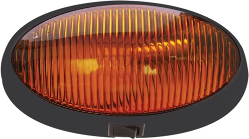 Optronics RVPL7ABP RV Porch Light With Switch - Amber Lens