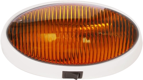 Optronics RVPL7AP RV Porch Light With Switch - Amber Lens