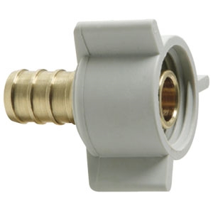 Elkhart Supply 51176 BestPEX Fresh Water Swivel Adapter Fitting - 3/8 PEX x 1/2 FPT Swivel Nut