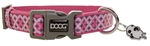 Doog COLPBS-L Toto Pet Collar - 16-24" - Pink/Gray