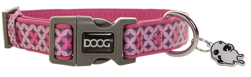 Doog COLPBS-S Toto Pet Collar - 9-13" - Pink/Gray