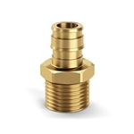 Zurn Pex Freshwater Brass Adapter, 1/2" Hose Barb x 1/2" FPT Swivel