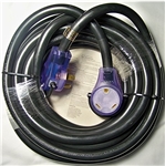 RV Pigtails 72530-25 LT 30 Amp Extension Cord With Pull Handles And Lighted Ends - 25 Ft