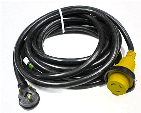 Dumble | 30 AMP RV Power Cord 25’ Foot 30A Power Extension Twist Connect &  Light