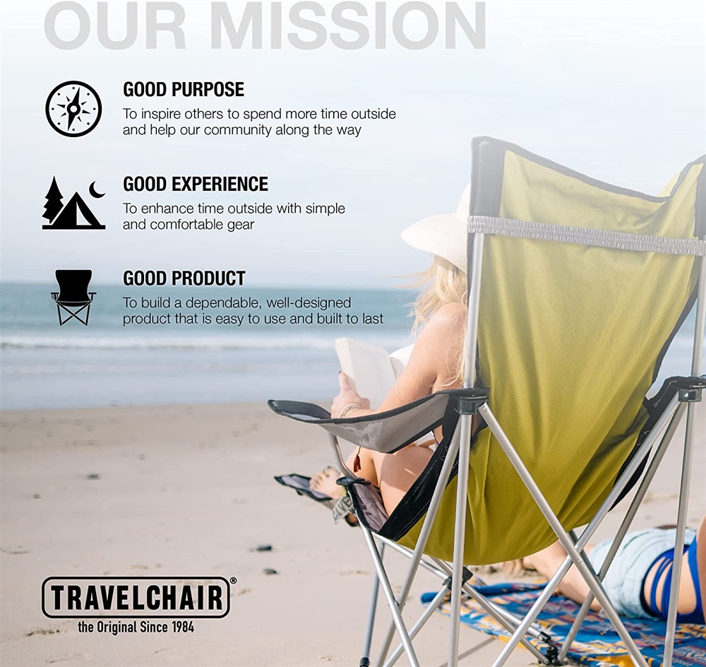 Travel Chair 789FRVBK Big Bubba Folding Camping Chair - Black