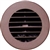 Valterra A10-3347VP Heat Vent - Walnut - 4"