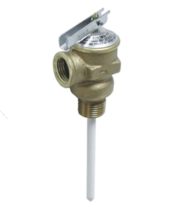 Camco 10421 Temperature And Pressure 1/2" Relief Valve With 4" Epoxy-Coated Probe