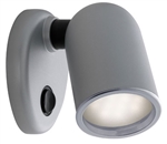 FriLight Tube Adjustable LED Light With Silver Trim & Switch - Blue