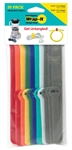 Wrap It Self-Gripping Cable Ties - Assorted Colors - 20 Pack