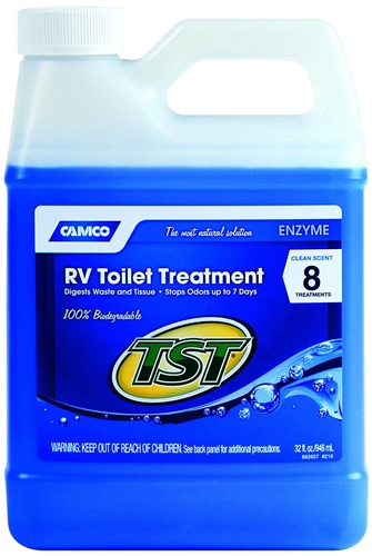 RV Black Tank Treatment Toilet Chemicals - 16 Treatments Waste Digester for  Holding Tank, Gray Water Tank in RVs, Campers & Boat - Camper Toilet