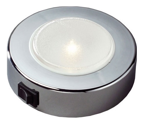 FriLight Sun 3-Way Dimmable LED Light With Chrome Trim & Switch - 197/129/65 Lumens - Warm White