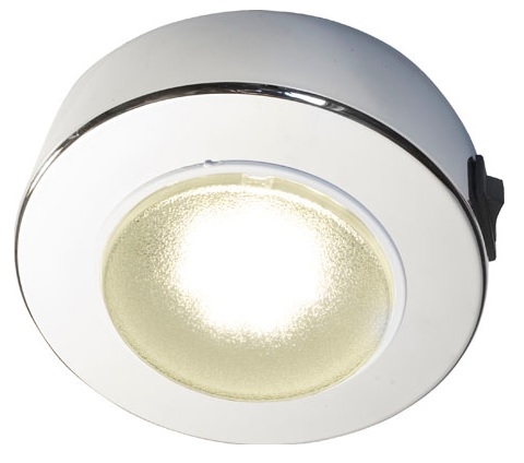 FriLight Sun LED Ceiling Light With White Trim & Switch - Red