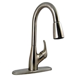 Phoenix Hybrid Single Handle Pulldown Kitchen Faucet, Brushed Nickel