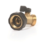 Camco 20173 Brass Water Shut Off Valve - 45 Degree