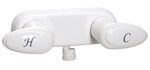 Phoenix PF223241 Two Handle RV Shower Valve, White