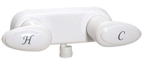 Phoenix PF223241 Two Handle RV Shower Valve, White