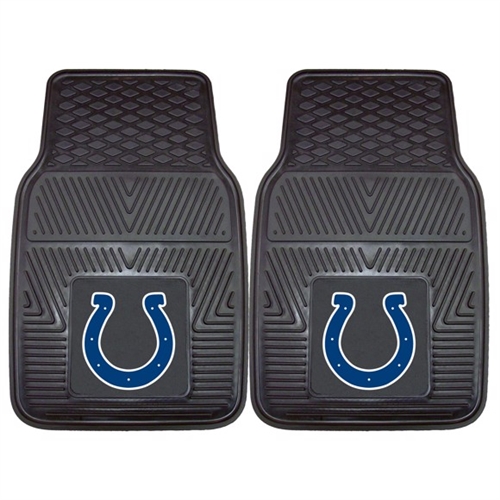 Sports Licensing Solutions 8769 FanMats Vinyl Car Floor Mats - Indianapolis Colts - Set of 2