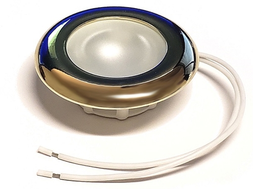 FriLight Nova LED Ceiling Light With Gold Trim - Blue