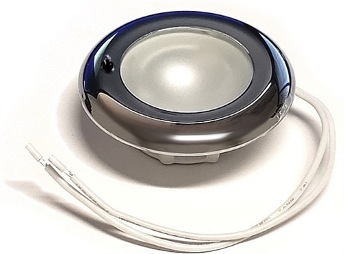 FriLight Nova LED Clip Mount Ceiling Light With Chrome Trim & Switch - Blue