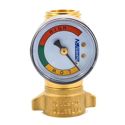 Camco 40064 RV Fresh Water Pressure Regulator with Gauge