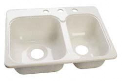 Lyons DKS09EE3.5 Double Acrylic Biscuit Sink