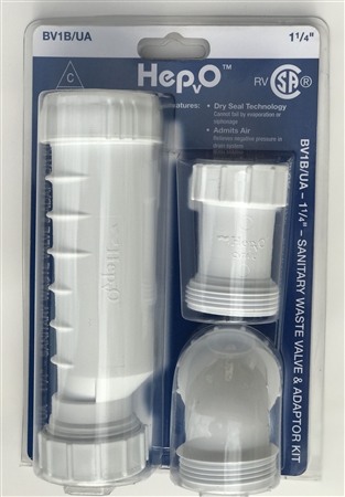 Hepvo BV1B/UA11/4 Hygienic Self Sealing Waste Valve - 1 1/4"