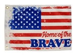 Taylor Made 1621 Home of the Brave Flag - 12" x 18"