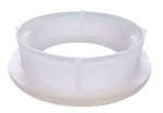 Icon RV Fresh Water Tank Fill Adapter, 3" FPT Raised Spin Weld Fitting, White