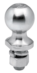 Draw-Tite 1-7/8" Zinc Hitch Ball 3/4" Shank Dia, 1-1/2" Shank Length - 2000 Lbs