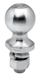 Draw-Tite 63816 1-7/8" Zinc Hitch Ball 1" Shank Dia, 2-1/8" Shank Length - 2000 Lbs