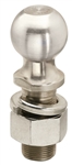 Draw-Tite 63831 2" Zinc Hitch Ball 1-1/4" Shank Dia, 2-3/8" Shank Length - 8000 Lbs