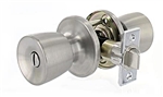 Valterra RV Door Knob With Lock, Stainless Steel