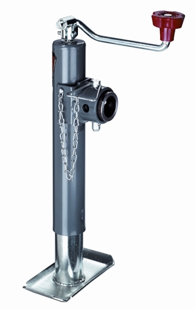 Bulldog 158451 Round Top-Wind Swivel Pop-Up Trailer Tongue Jack, 10" Lift - 2,000 Lbs