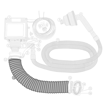 Thetford 70421 Sani-Con Inlet Hose - 3" x 24"