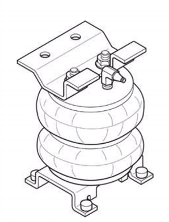 Firestone 2080 Ride-Rite Air Springs Chevy/GMC 1963-1992 P30 Class A Motorhome Chassis