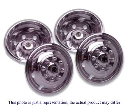 Dicor V160SD Versa-Liner, SS Wheel Cover Set 1988-Current, Super Duty, 10 Lug, 4 Hand Hole