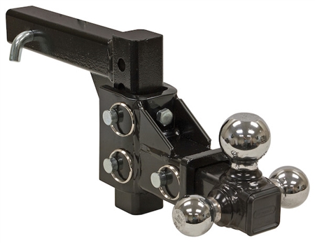 Buyers 1802225 Tri-Ball Trailer Hitch Adjustable Ball Mount - 5 Drop