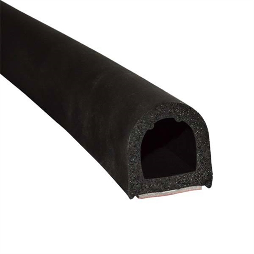 Steele Rubber Products Peel-N-Stick 1" Hollow "D" RV Seal - 30 Ft