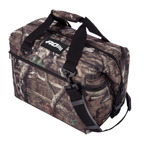 AO Coolers AOMO24 Soft-Sided Mossy Oak Cooler, 24 Can Capacity, Brown