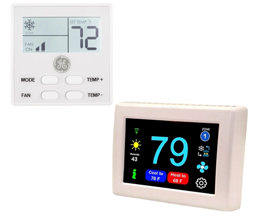 Micro-Air ASY-347-X02 EasyTouch RV Touchscreen Thermostat With Bluetooth, White