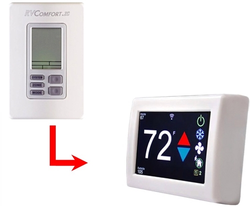 Micro-Air ASY-355-X02 EasyTouch RV 355 Touchscreen Thermostat With Bluetooth - White