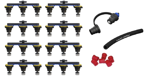 Flow-Rite BG-U48V-1A Pro-Fill Universal Battery Watering System For (8) 6V Batteries, 2.7" Cell Spacing