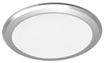 FriLight Wayfer LED Low Profile Ceiling Light, Satin Nickel Trim, 480 Lumens, Warm White