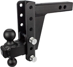 Bulletproof Hitches Extreme Duty Adjustable 2-Ball Mount Trailer Hitch For 2" Receiver, 6" Drop/Rise, 12-30K