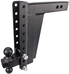 Bulletproof Hitches ED2512 Adjustable 2-Ball Mount For 2-1/2" Receiver, 12" Drop/Rise, 36,000 Lbs