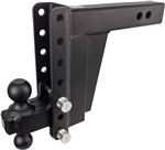 Bulletproof Hitches Extreme Duty Adjustable 2-Ball Mount Trailer Hitch For 2.5" Receiver, 8" Drop/Rise, 12-36K