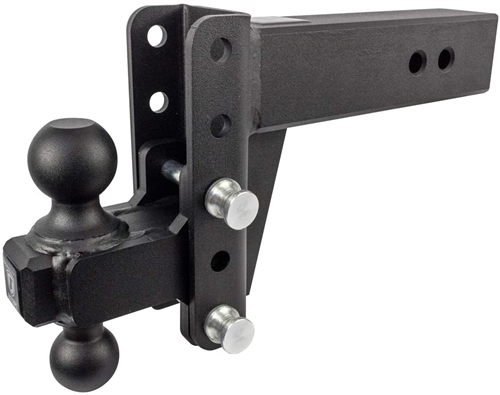 Bulletproof Hitches ED304 Adjustable 2-Ball Mount For 3" Receiver, 4" Drop/Rise, 36,000 Lbs