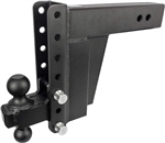 Bulletproof Hitches Extreme Duty Adjustable 2-Ball Mount Trailer Hitch For 3" Receiver, 8" Drop/Rise, 12-36K